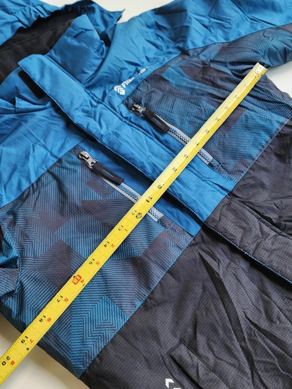 Free Country Electric Blue Black Zip Winter Coat Boy's Kids Hood M (10/12)